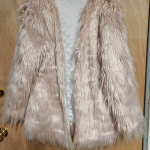 Pink  Faux Fur Jacket